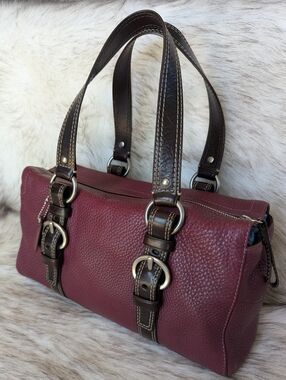 Y2K Coach Chelsea Pebble Leather Satchel F10887